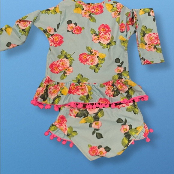 Betsy Johnson Pom-Pom Two Piece Swim - Picture 3 of 4